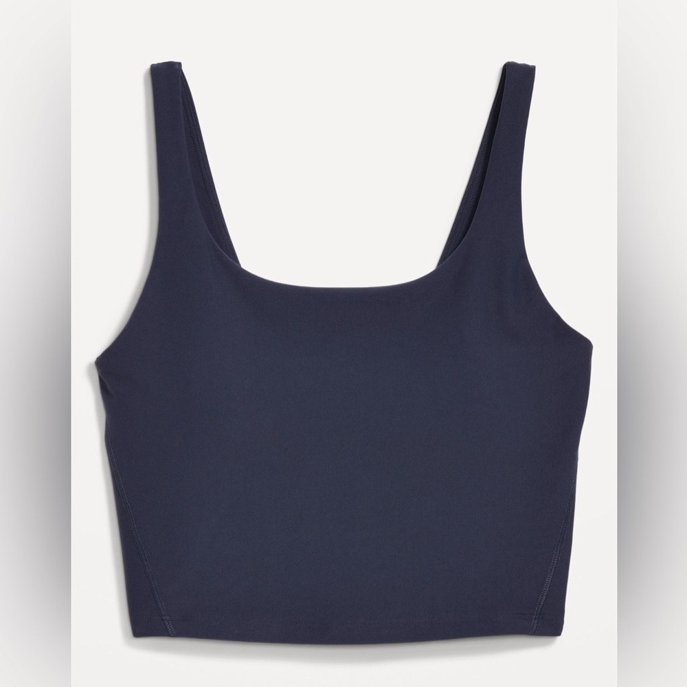 NWT! Navy Blue Light Support PowerSoft Longline Sports Bra 🚦 - Picture 4 of 10